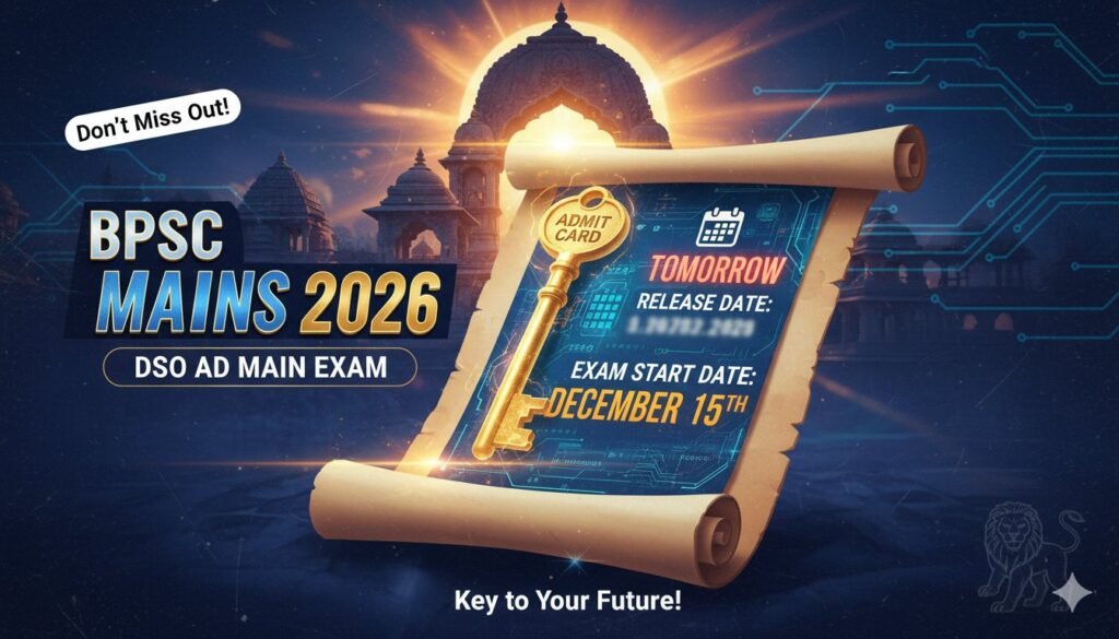 BPSC DSO AD मुख्य परीक्षा एडमिट कार्ड डाउनलोड स्क्रीनशॉट