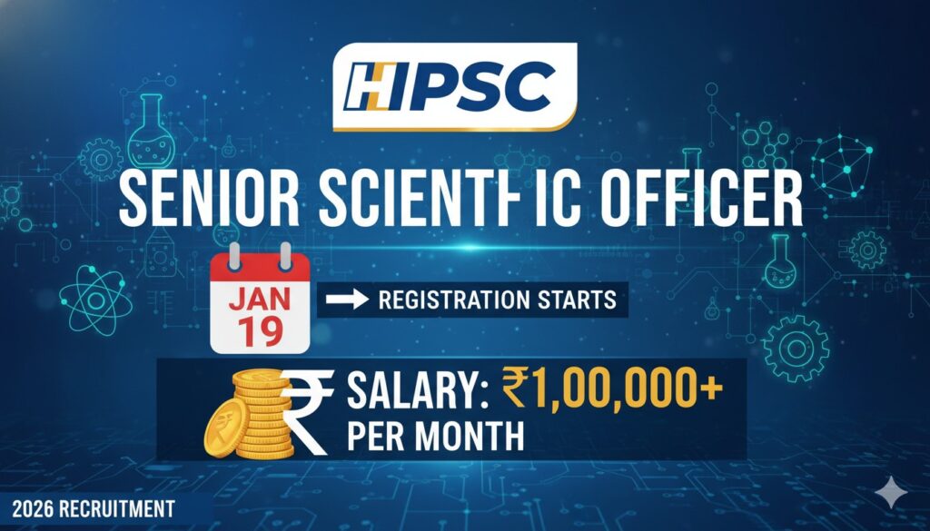 हरियाणा लोक सेवा आयोग की भर्ती अधिसूचना का ग्राफिक