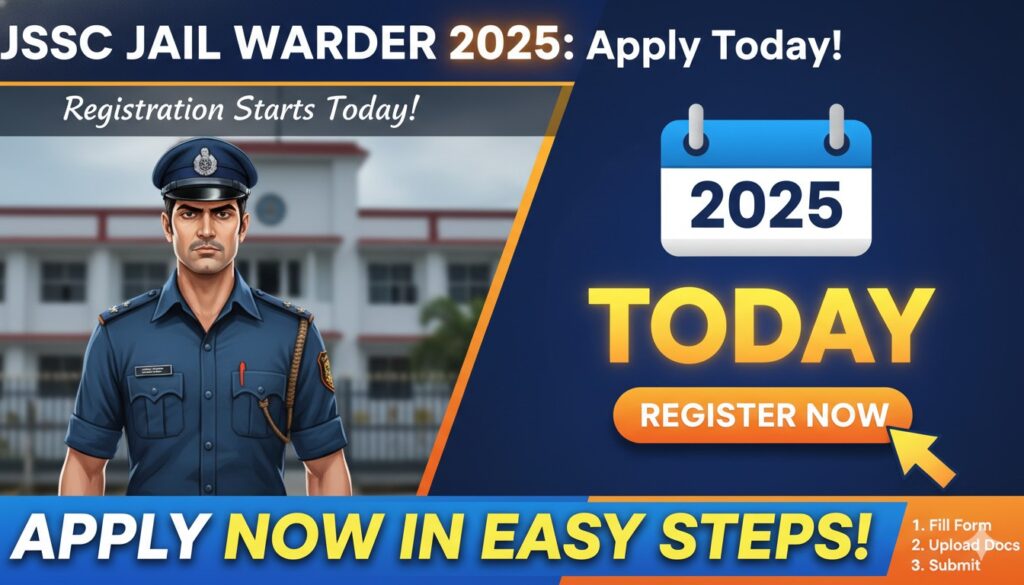 JSSC जेल वार्डर भर्ती 2025 का आधिकारिक नोटिफिकेशन और आवेदन फॉर्म
