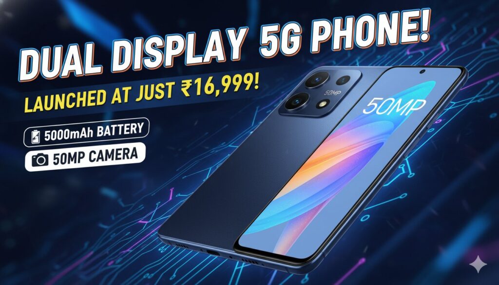 Lava Blaze Duo 3 स्मार्टफोन का Imperial Gold कलर वेरिएंट