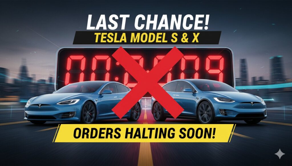 Tesla Model S और Model X EVs की इमेज, प्रोडक्शन बंद होने की खबर के साथ