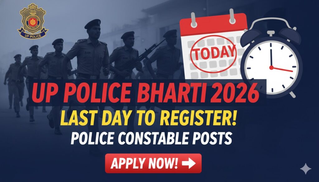 UP Police Constable Recruitment 2026 application process illustration