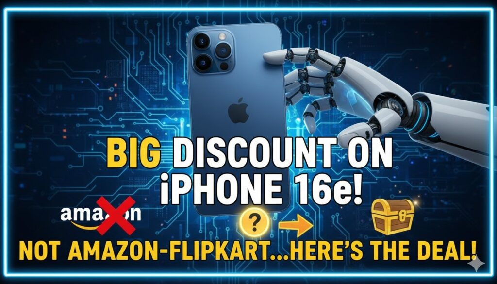 iPhone 16e स्मार्टफोन पर बड़ा डिस्काउंट ऑफर