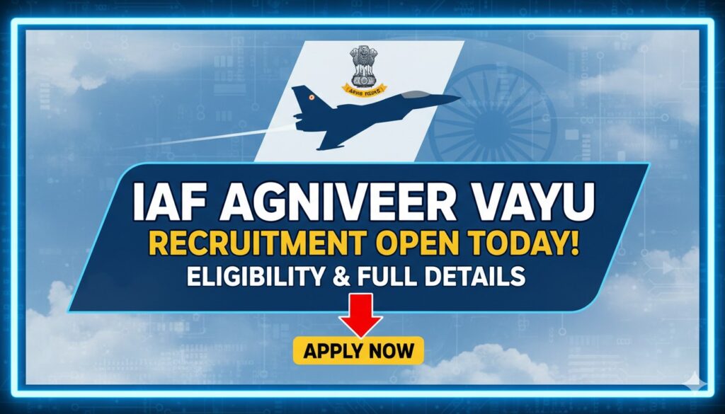 भारतीय वायुसेना अग्निवीर वायु भर्ती का आधिकारिक पोस्टर