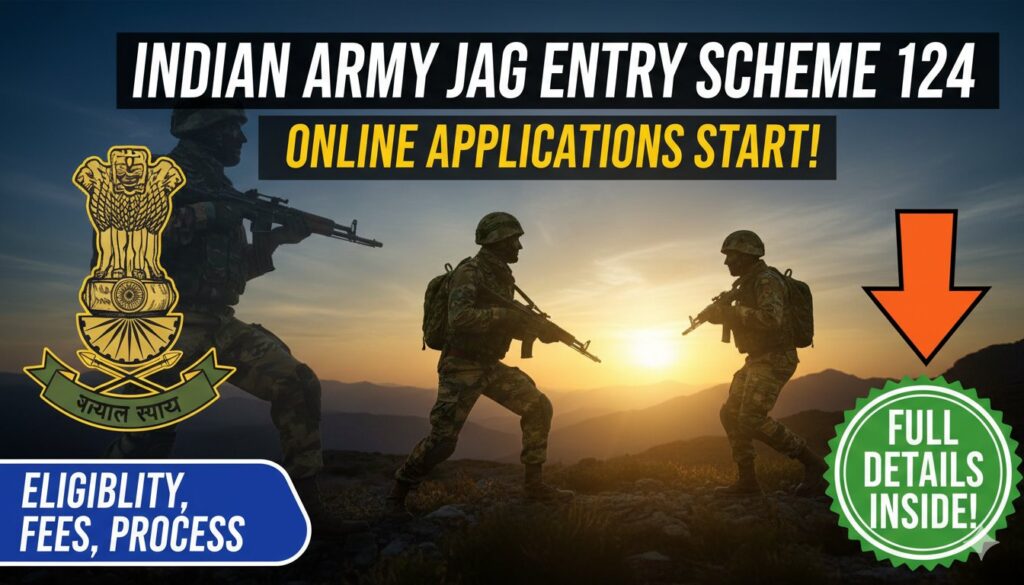 इंडियन आर्मी JAG एंट्री स्कीम के लिए आवेदन प्रक्रिया दिखाती इमेज