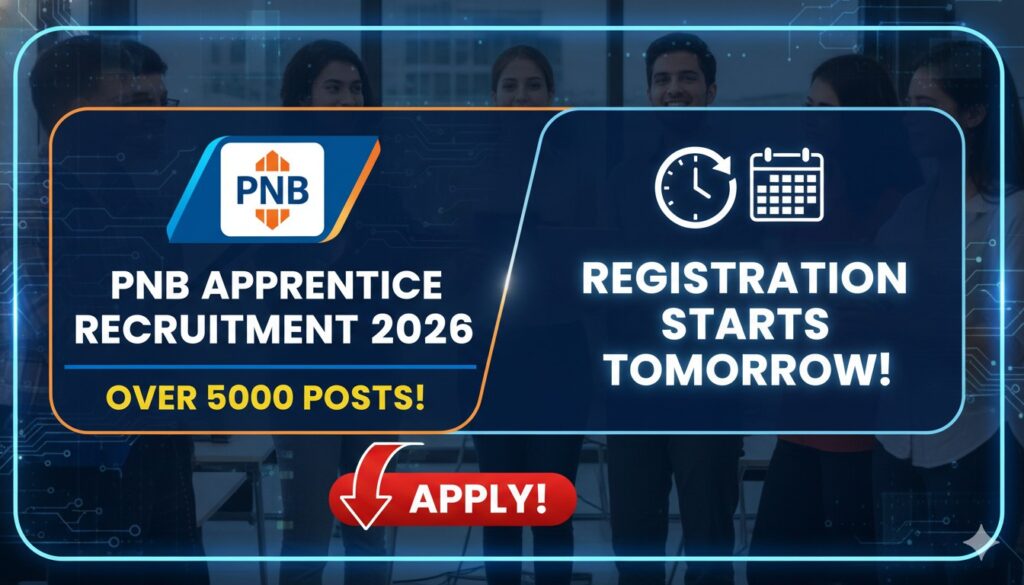 PNB Apprentice Recruitment 2026 Notification with 5138 vacancies