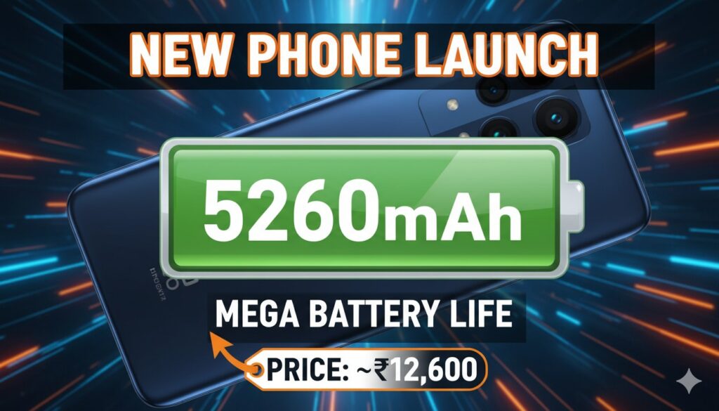 Alt Text for featured image : Honor X6d स्मार्टफोन Midnight Black कलर में 5260mAh बैटरी और 50MP कैमरा के साथ