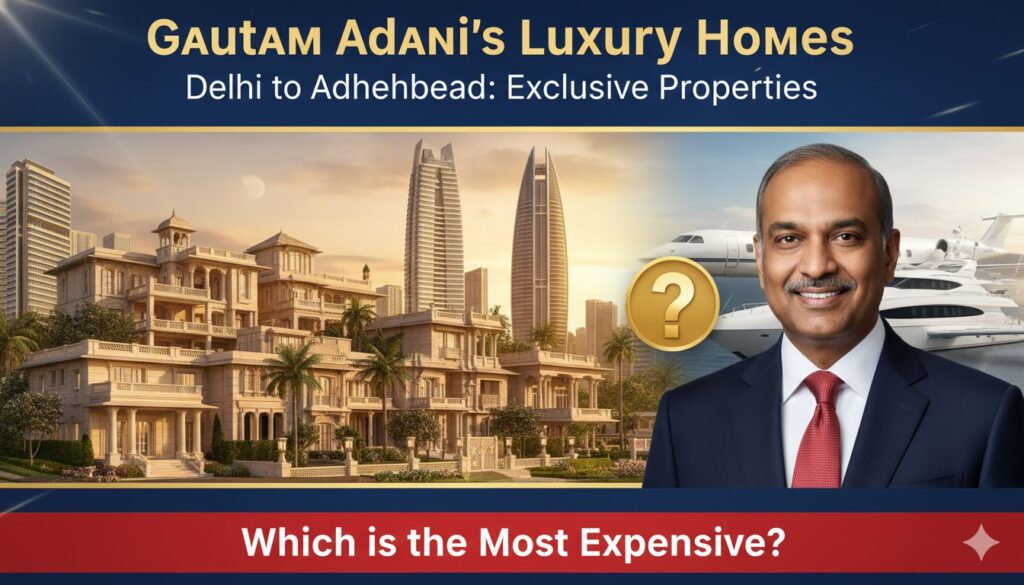 गौतम अदाणी का दिल्ली लुटियंस में ₹400 करोड़ का आलीशान बंगला, हरे-भरे लॉन्स के साथ