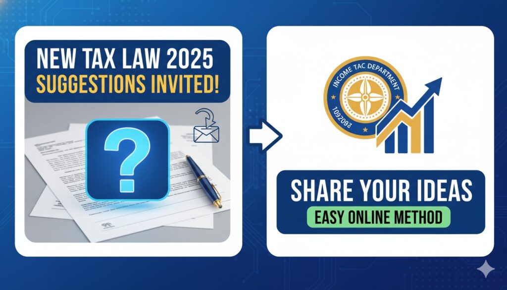 आयकर विभाग का ड्राफ्ट रूल्स दस्तावेज और सुझाव फॉर्म