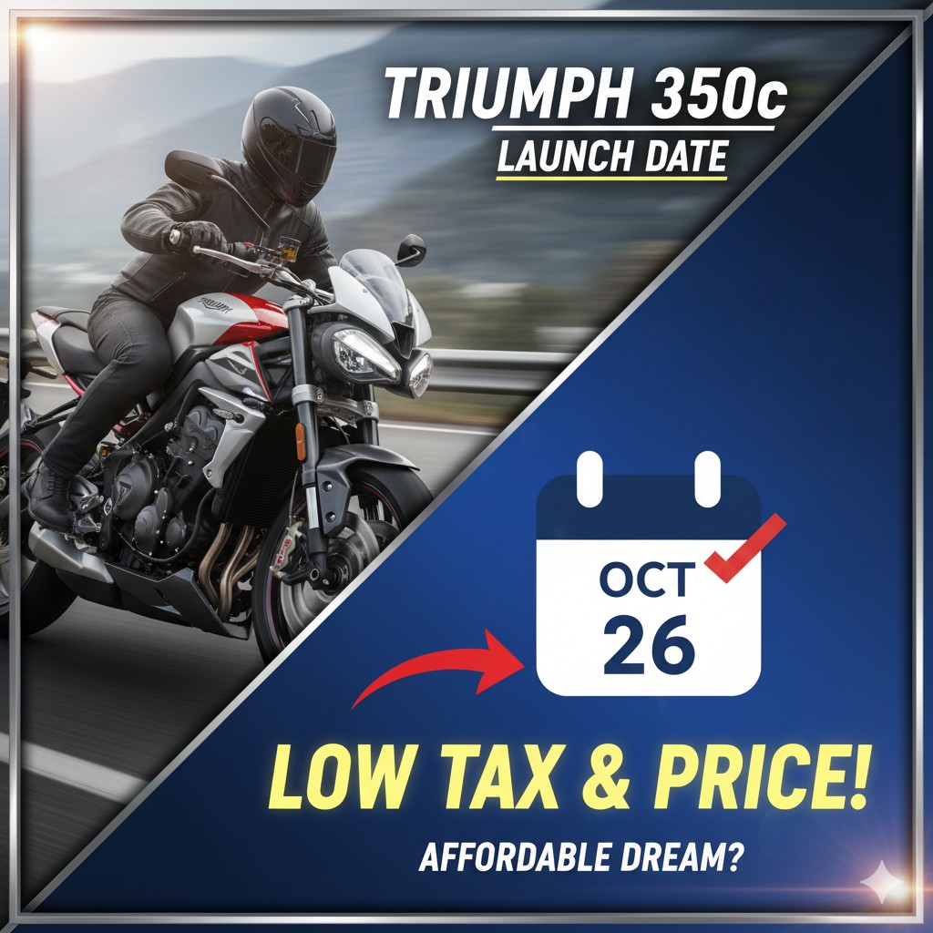 Triumph 350cc motorcycle new launch model in India with classic design and premium features