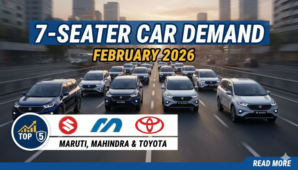 फरवरी 2026 में टॉप 7-सीटर कारें: Maruti Ertiga, Mahindra Scorpio और Toyota Innova Hycross की तस्वीरें