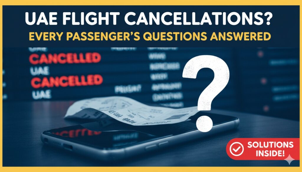 यूएई फ्लाइट कैंसिलेशन के कारण दुबई एयरपोर्ट पर स्ट्रैंडेड यात्री और खाली टर्मिनल